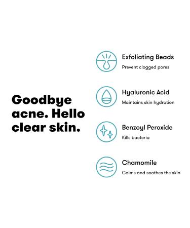Proactiv Acne Cleanser with Benzoyl Peroxide - Daily Facial Treatment with Hyaluronic Acid - 60 Day Supply - 4 Oz - Buy Online on GoSupps.com