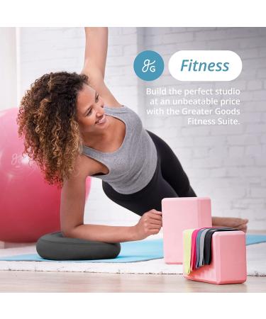 Greater Goods Professional Exercise Ball for Balance, Stability, and Pregnancy - Available in Multiple Sizes and Colors - 65cm Blush Pink - Buy Online on GoSupps.com