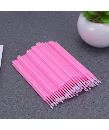 Healifty 100pcs Make up for Face Makeup Micro Brush Micro Applicator Brush Eyelash Brush Mascara Pink - Buy Online on GoSupps.com
