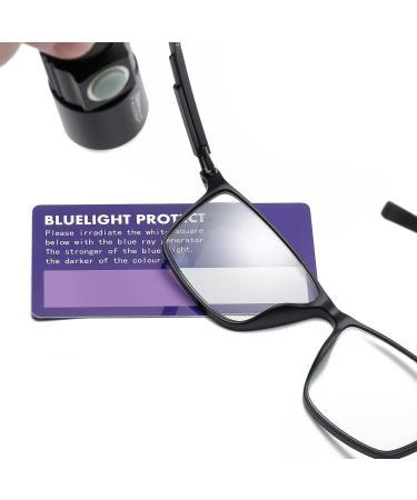 Blue Light Blocking Glasses for Men - Anti Eyestrain Gaming Eyewear with UV Protection - 89055 Brown - Buy Online on GoSupps.com