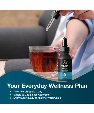 Bargad Cortisol Drops Natural Herbal Liquid Supplement for Daily Stress Support Mood Balance & Adrenal Health Calming Botanical Extracts Alcohol-Free Formula 2 fl oz - Buy Online on GoSupps.com