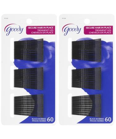 Goody Bobby Pins  2 Black  60 ct  2 pk