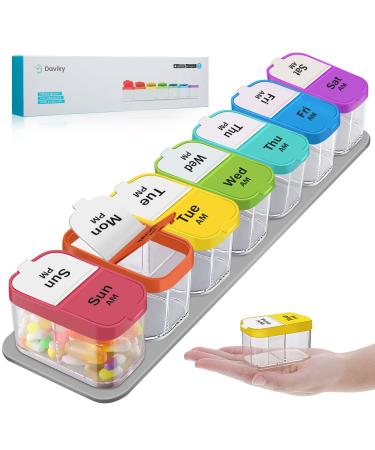 Extra Large Pill Organizer 7 Day XL Daily 2 Times a Day Pill Box 7 Day Am Pm Pill Case Jumbo Pill Container for Supplements Big Pill Holder Twice A Day Oversized Daily Medicine Organizer for Vitamins