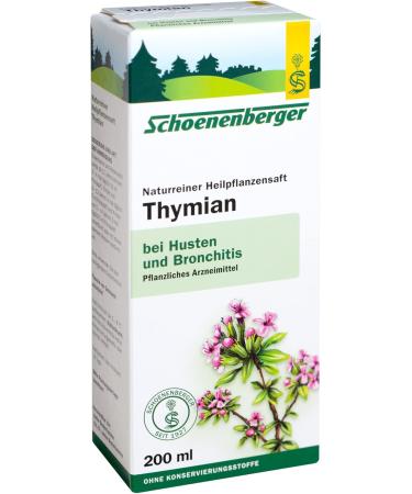 Salus Thyme Organic 100% Pure Fresh Plant Juice 200 ml - Buy Online on GoSupps.com