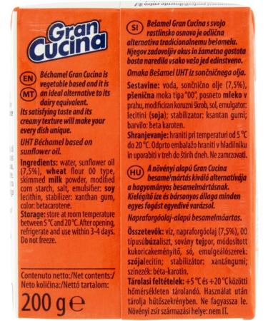 Italian Gourmet E.R. Gran Cucina Besciamella Set of 24 plant-based creams for cooking without palm oil 200 g + 400 g - Buy Online on GoSupps.com