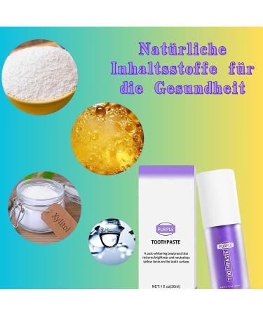 Buy Purple Toothpaste for Teeth Whitening | Violet Whitening Toothpaste for Bright White Teeth - Buy Online on GoSupps.com