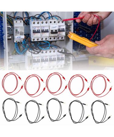 Banana Plug Test Line 2Mm - 10A PVC Plated Outlet Test Leads for Experiment & Trial - High Quality Test Cable - Buy Online on GoSupps.com