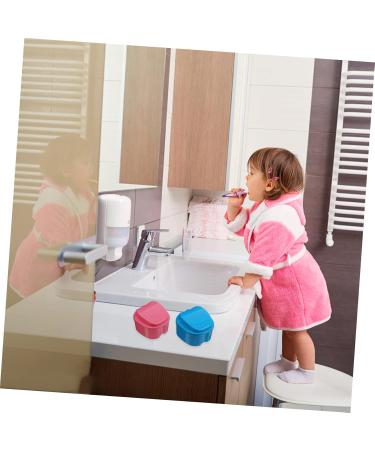 Healeved 30 STK False Toothbrush Bathing Bags | Denture Base Storage Box | Prosthesis Container Set | 3 Colors Travel Size 8.7x8cm - Buy Online on GoSupps.com