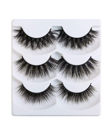Mink lashes 3pairs High Volume Fluffy False Eyelashes Set L-02