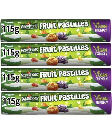 Rowntrees Fruit Pastilles Christmas Special Vegan Tube 115g Xmas 2022 treat ( Pack of 4) - Buy Online on GoSupps.com
