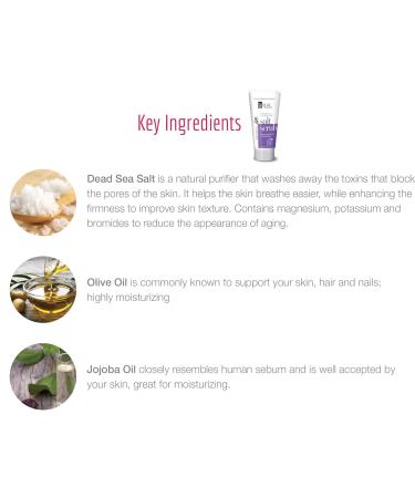 BV Spa by Bon Vital' Exfoliating Salt Scrub Glows Lavender Rosemary Body Scrub to Repair Dry Skin Exfoliant Made with Dead Sea Salt Jojoba Olive & Safflower Oil Anniversary Gift for Women Lavender Rosemary 6.5 Ounce - Buy Online on GoSupps.com