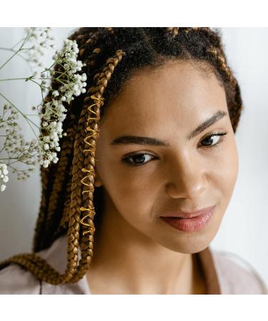 4 Pieces 5M Hair Braiding Strings - Silver Gold Hair Accessory for Braids, Dreadlocks, Styling - Twist Gift Hang Tags - Buy Online on GoSupps.com