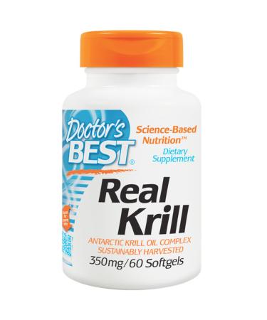 Doctor's Best Real Krill 350 mg 60 Softgel Capsules