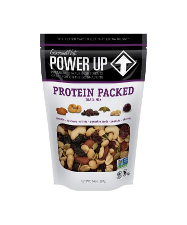 Power Up Trail Mix, Protein Packed Trail Mix, Non-GMO, Vegan, Gluten Free, Keto-Friendly, Paleo-Friendly, No Artificial Ingredients, Gourmet Nut, 14 oz Bag Protein Packed 14 Ounce (Pack of 1)