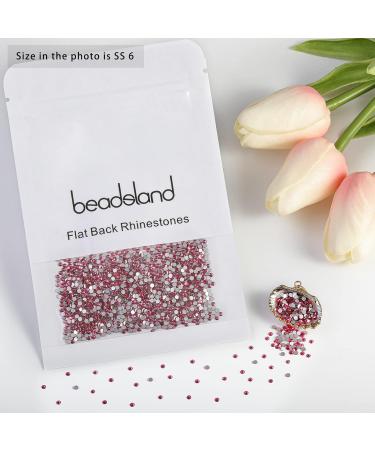 Beadsland 1440 Pieces Flat Back Rhinestones for Nails - Pink SS6 (1.9-2.0mm) Nail Crystals - Perfect for Nail Art & DIY Crafts - Buy Online on GoSupps.com