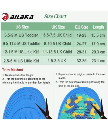Buy Ailaka Children's Orthotic Athletic Insoles - Comfortable Shock-Absorbing Foot Support for Running (EU 32-35) - Orange - Buy Online on GoSupps.com