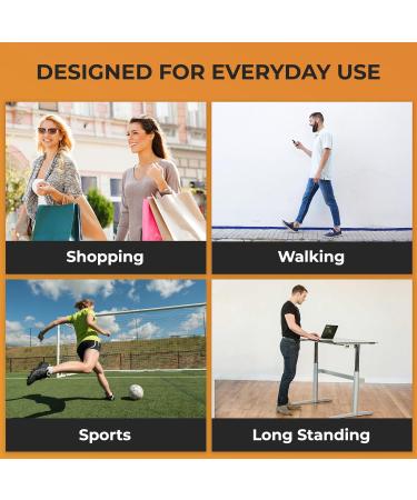 Happy Feet Insoles for Foot Pain Relief | 20% Extra Gel Arch Support | Plantar Fasciitis & Flat Feet Comfort | S (W7.5-8/M5-6.5 - Buy Online on GoSupps.com