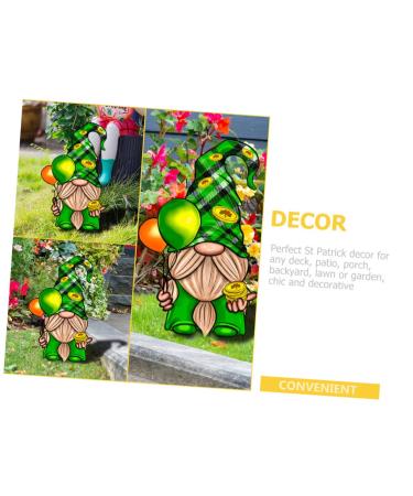 Milisten Dwarf Card Outdoor Sign St Patrick Gnome Yard Sign Patrick Garden Decoration During The Day Props - Buy Online on GoSupps.com