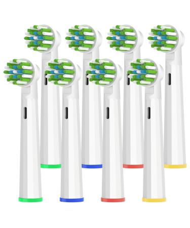 Toothbrush Replacement Heads Compatible with Oral b Braun Pro 1000 Electric Toothbrushes Brush Head with Medium Soft bristles 8Pack White