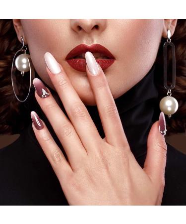 MELLIEX 290 Pieces French Artificial Nail Tips Set Full Cover False Acrylic Nails Tips Nail Extension Nail Tips Fake Fingernails with 2 Glue Fake Fingernails Accessories for Women Nail Art DIY - Buy Online on GoSupps.com