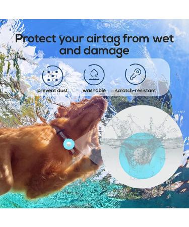 PKQtop Protective Cover for Apple Airtag - Silicone Case for Dog Collars & School Bags - Luminous Blue Anti-Lost Locator - Buy Online on GoSupps.com