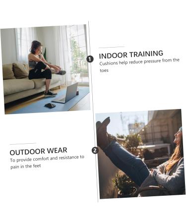 FOMIYES 3 Pairs Silicone Forefoot Pads - High Heel Inserts for Women & Kids | Non-Slip Insoles for Plantar Support - Buy Online on GoSupps.com