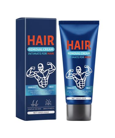 Hair Removal Cream for Men - Grain-Free Personal Care Products Male Body Hair Removal Cream | For Arms Legs Chest Underarms Back Shoulders Bikini Line Gym Swimmers