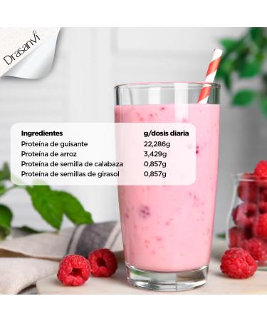  Drasanvi Drasanvi Sport Live Vegetable Protein Raspberry Flavour 600g 600g - Buy Online on GoSupps.com