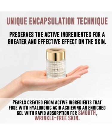 Simon & Tom Pure Hydra Pearl Eye Cream 15ml - Hydrating Eye Contour with Hyaluronic Acid Argan Stem Cells & Vitamin C - Radiant Skin Made in Spain - International Shipping Available - Buy Online on GoSupps.com