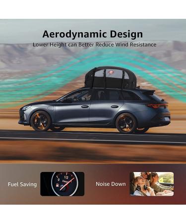 20 Cubic Feet Waterproof Car Rooftop Cargo Carrier | Soft Shell Roof Bag for All Cars | 6+8 Reinforced Straps and Storage Bag Included - Buy Online on GoSupps.com