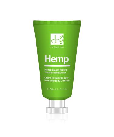 Dr Botanicals Natural Hemp Infused Natural Nutrition Moisturiser with Cocoa Butter Hemp Seed Oil 30ml