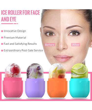Cube Ice Face Roller for Face and Eye | Beauty Facial Skin Care Tool for Tightening, Toning, and Brightening Skin | Reduce Eye Bags | Pink - Buy Online on GoSupps.com