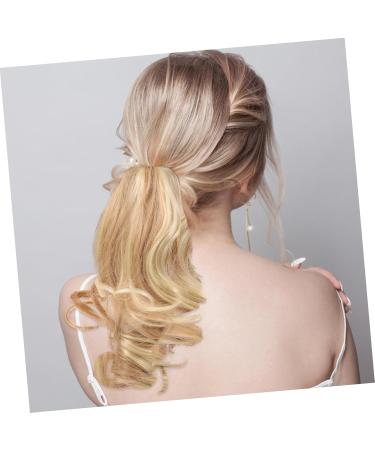 Ipetboom High temperature wire long hair piece ponytail Miss curly women headdress extend natural natural looking hair extensions Hair piece curly bang wig human hair - Buy Online on GoSupps.com