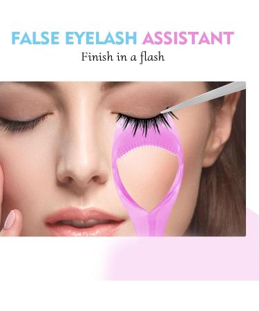 3 Pieces Nyovia - Nyovia Eyelash Eyelash Guide Helper 3 in 1 Upper Lower Mascara Applicator Tool Lash Mascara Shield Applicator Guard Comb Protector Eyelid (Rose Pink) - Buy Online on GoSupps.com