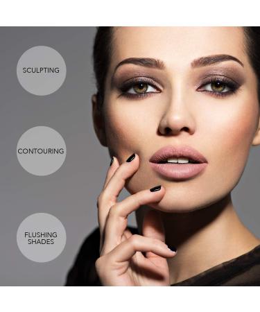 Bellaterra Cosmetics Mineral Loose Blush - Contouring & Illuminating | Long-Lasting Formula in 5 Shades | 9g (Glistening Sun) - Buy Online on GoSupps.com