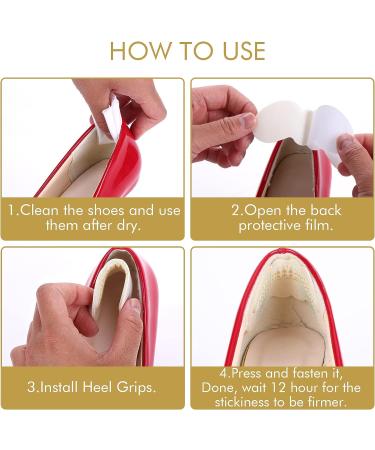 WLLHYF Heel Grips Cushions Inserts - 2 Pairs for Women's Shoes, Back of Heel Protectors and Blisters, Prevent Loose Shoes - Buy Online on GoSupps.com
