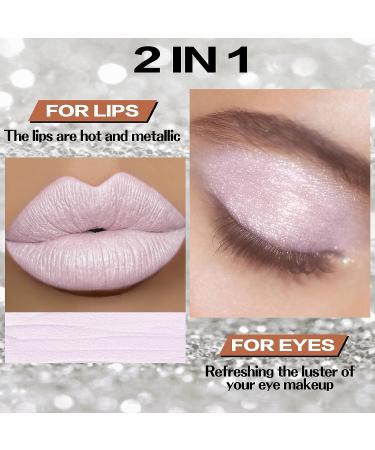 FOCALLURE Metallic Chameleon Liquid Lipstick - Diamond Glitter & Shimmery Finish | Long-Lasting & Intense Pigment Lip Gloss for Cosplay & Rave Festival - 08 MORGANITE - Buy Online on GoSupps.com