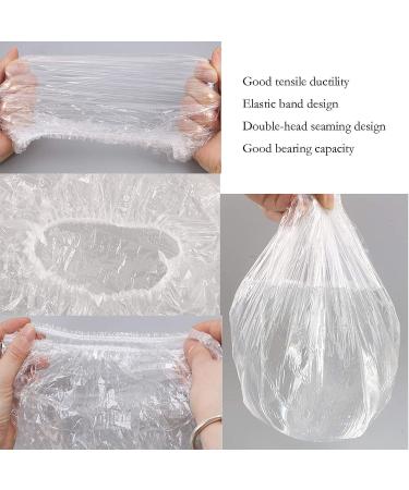 100 Disposable Waterproof Shower Caps - Elastic & Multi-purpose for Travel, Home, Hotel Use (Transparent) - Buy Online on GoSupps.com