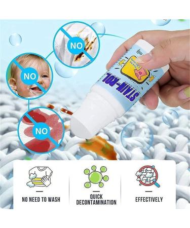 Emergency Stain Remover Roller-ball Cleaner - Magic Stain Remover Rolling Bead Portable Clothes Stain Remover-Roll Bead Design No-wash Instant Stain Remover Pen Effectively Remove (2 Pcs) - Buy Online on GoSupps.com