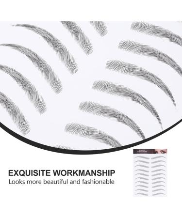 OHPHCALL Artificial Eyebrows 3 Sheets Waterproof Eyebrow Stickers Water Proof Stickers Brow Makeup Grooming Shaping Eyebrow Tool 1 count (Pack of 1) Black - Buy Online on GoSupps.com