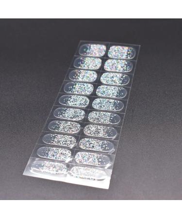 LIFOOST Glitter Gel Nail Polish Stickers - 20 Extra-Long Gel Manicure Strips - Buy Online on GoSupps.com