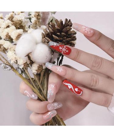 Christmas Nail Stickers 10 Sheets Christmas Nail Art Stickers & Decals Self-Adhesive (Christmas Nail Stickers B) - Buy Online on GoSupps.com