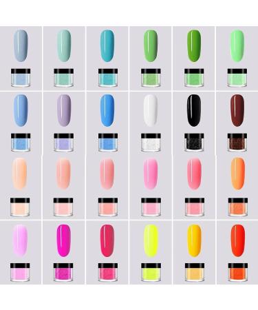 24 Color Acrylic Nail Powder Set - Nail Art DIY French Extensions & 3D Designs - Perfect Gift for Women - Buy Online on GoSupps.com