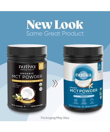 Nutiva Organic MCT Powder Vanilla - 10.6 oz (300 g) | Keto & Energy Boost - Buy Online on GoSupps.com