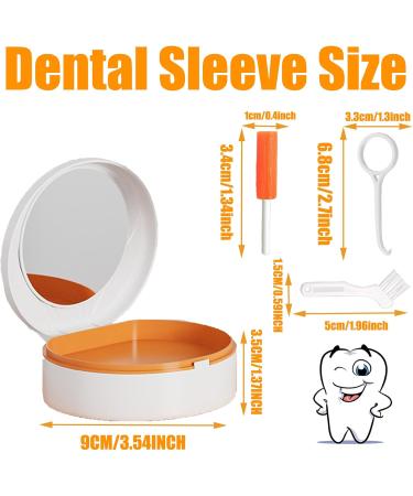 Prohese Dinner Set Dental Prostheses Container - 3-Layer Denture Case with Mirror & Aligner Tools for Braces & Chewies - Keep Your Dentures Clean International Shipping - Buy Online on GoSupps.com