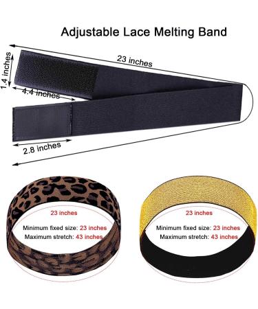2PCS Black Elastic Wig Bands for Lace Melting & Edge Wrapping - Buy Online on GoSupps.com