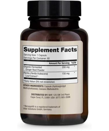 Dr. Mercola Organic Fermented Ginger Dietary Supplement - 60 Capsules | Supports Digestive Health, Non-GMO, Soy Free, Gluten Free - Buy Online on GoSupps.com