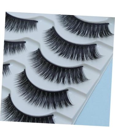 minkissy Reusable Black Eyelashes 5 Pairs Long Thick Eyelashes Eyelashes Fluffy Artificial Eyelashes Grafting Tool Long Eye Lashes Segmented False Eyelash Handmade Eye Lashes Set Slim 3d - Buy Online on GoSupps.com