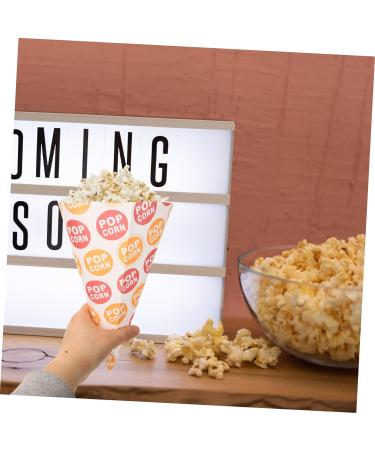 HOMSFOU 250 Pcs Popcorn Bag Cotton Candy Cones Pink Gift Bags Cones Rolling Papers Flavored French Fry Holder Cone Shaped Treat Bags Paper Bags Candy Cone Bags Child Biscuit Halloween - Buy Online on GoSupps.com