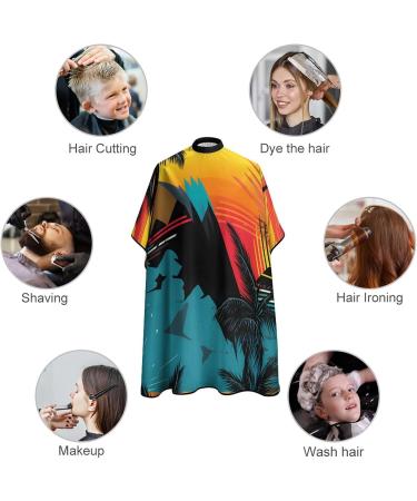 Tropical Palm Tree Hair Cutting Cape for Boys & Girls | Professional Barber Apron - International Shipping Available - Buy Online on GoSupps.com